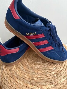 adidas Navy and Red Low-Top Sneakers